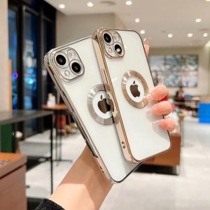 Plating Logo Hole  Camera Protector Cover for iPhone
