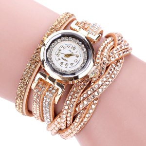 Braided Leather Bracelet Watch