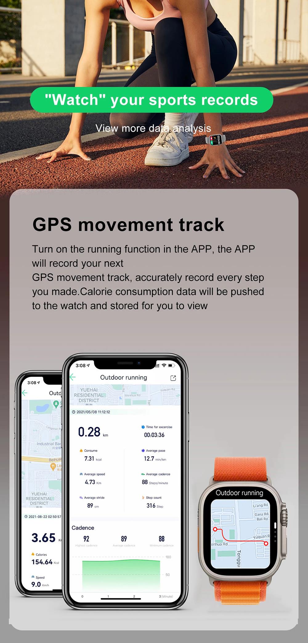 New Smart Watch Ultra 8 NFC GPS Track 49mm - Image 8